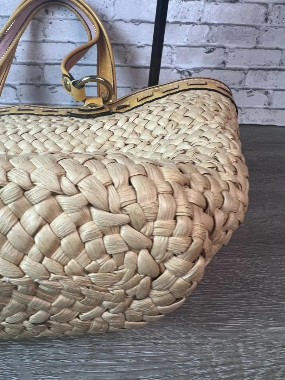 2010 Coach Poppy Straw Tote Bag Applique Bag Summer
